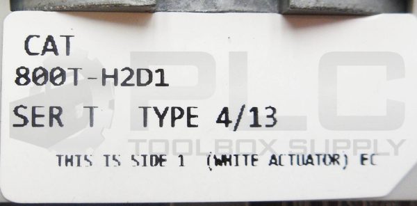 NEW ALLEN BRADLEY 800T-H2D1 SELECTOR SWITCH SER T *NO KNOB* - Image 7