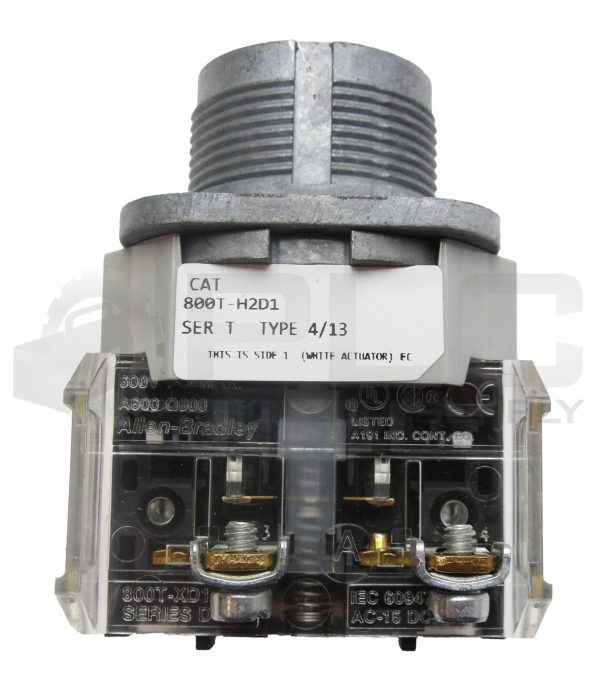 NEW ALLEN BRADLEY 800T-H2D1 SELECTOR SWITCH SER T *NO KNOB*