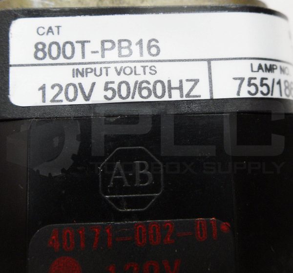 NEW ALLEN BRADLEY 800T-PB16 / T PILOT LIGHT W/ 40171-002-01 W/ 800T-XAP **READ** - Image 8