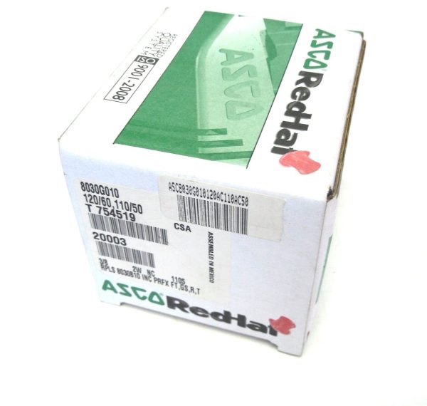 NEW ASCO RED HAT 8030G010 120/60V VALVE