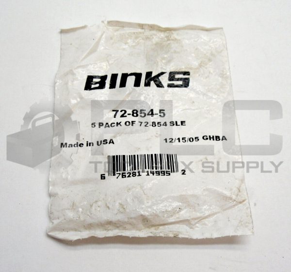 NEW BAG OF 5 BINKS 72-854-5 SLEEVE 728545 72854SLE 72854