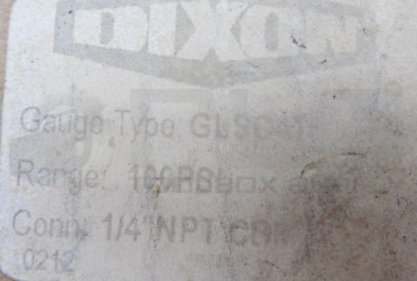 NEW DIXON GLSC415 GAUGE 100PSI 1/4"NPT CBM - Image 5