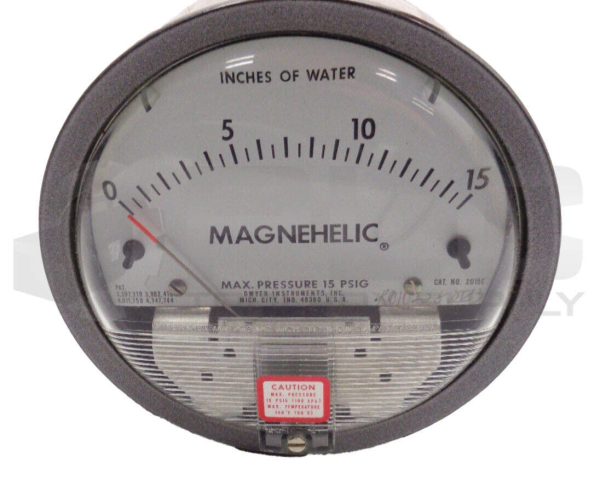 NEW DWYER 2015 MAGNEHELIC PRESSURE GAGE 0-15 INCHES OF WATER - Image 3