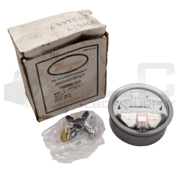 NEW DWYER 2015 MAGNEHELIC PRESSURE GAGE 0-15 INCHES OF WATER