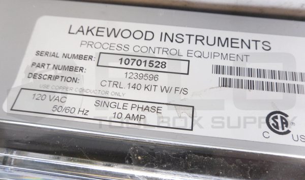 NEW LAKEWOOD INSTRUMENTS 1239596 WATER TREATMENT CONTROLLER 10A MODEL 140 - Image 9