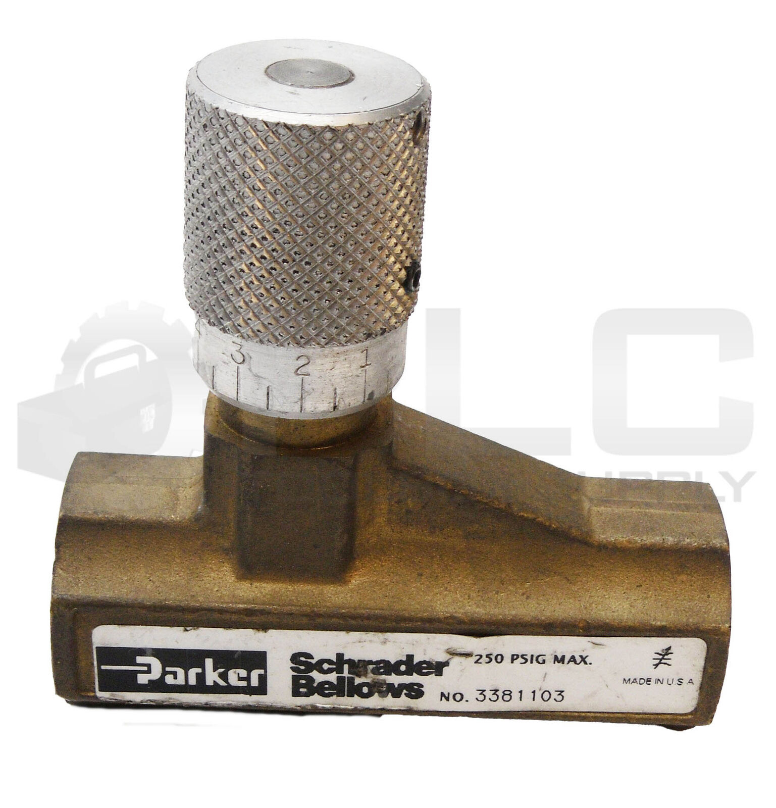 NEW PARKER SCHRADER BELLOWS 3381103 FLOW CONTROL VALVE 250PSIG 1/2