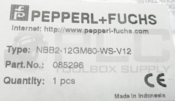 NEW PEPPERL + FUCHS NBB2-12GM60-WS-V12 PROXIMITY SENSOR, 085296 - Image 4