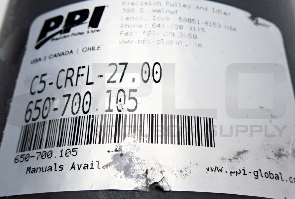NEW PPI C5-CRFL-27.00 CONVEYOR ROLLER  650-700.105 C5-CRFL 27.00 - Image 5
