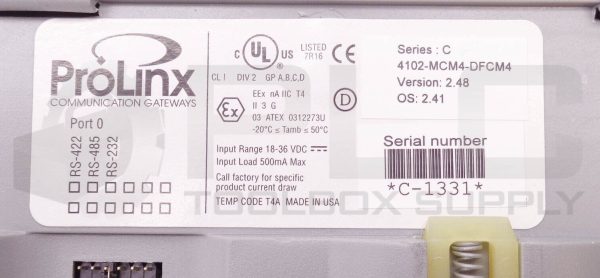 NEW PROLINX  PROSOFT 4102-MCM4-DFCM4 SER C CONVERTER 5102-MCM4-DFCM4 - Image 6