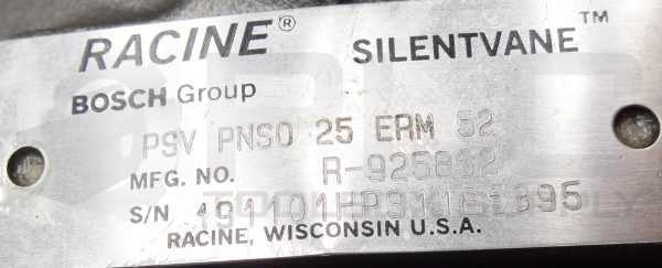 NEW RACINE PSV PNSO 25 ERM 52 SILENTVANE PUMP  R-925862 - Image 6