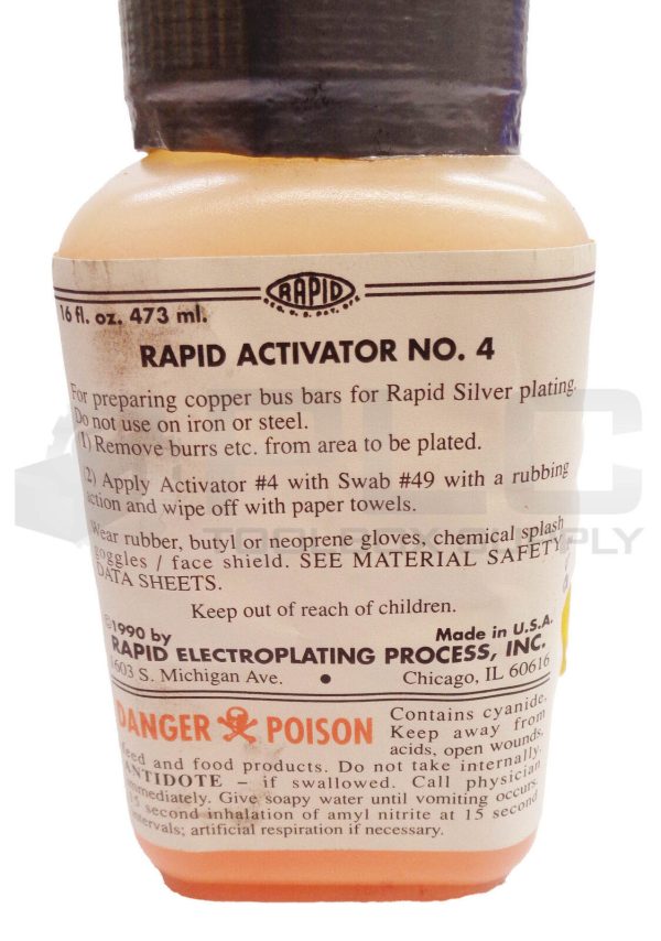 NEW RAPID ELECTROPLATING PROCESS NO 4 RAPID ACTIVATOR 16 OZ. - Image 4