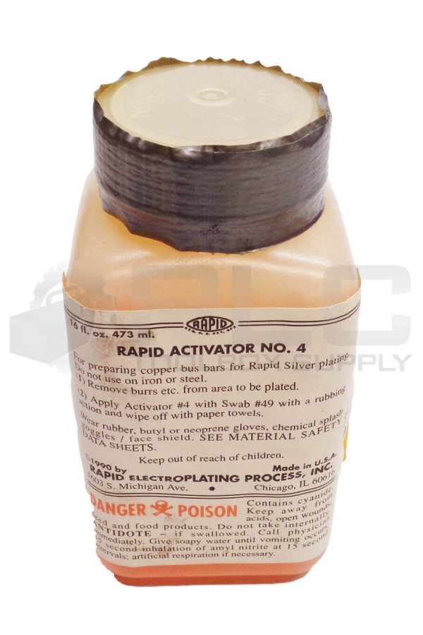 NEW RAPID ELECTROPLATING PROCESS NO 4 RAPID ACTIVATOR 16 OZ.