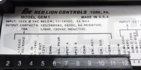 NEW RED LION CONTROLS GEM10000 DIGITAL COUNTER120/260VAC 28VDC 6A 1/8HP GEM1 - Image 7
