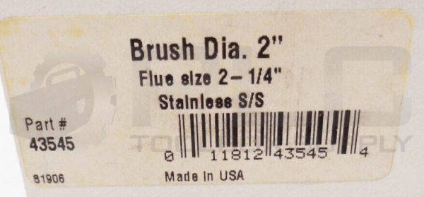 NEW SCHAEFER 43545 2" STAINLESS STEEL BRUSH 2-1/4" FLUTE - Image 5