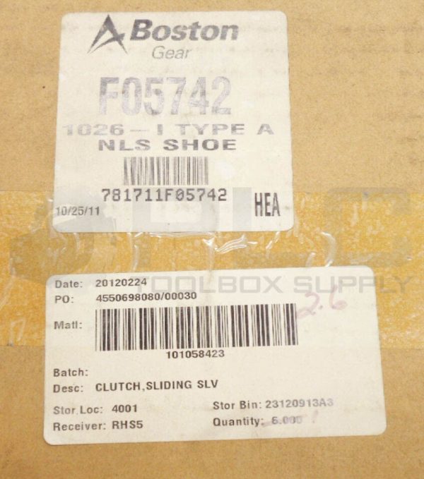 NEW TB WOODS / BOSTON GEAR F05742 1026-I TYPE A NLS SHOE - Image 6