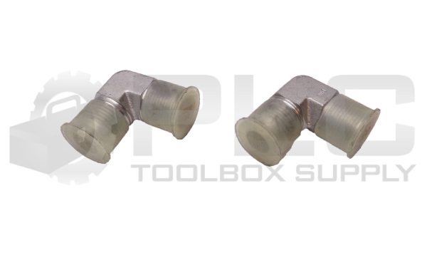 LOT OF 2 NEW PARKER 1-1/16" TAPERED MALE 11/16" MALE 90° ELBOW FITTING