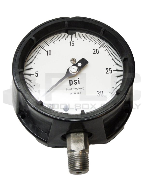 NEW AMETEK 1981 PRESSURE GAUGE 0-30PSI 4-1/2" LM 1/2"ANPT *READ* - Image 3