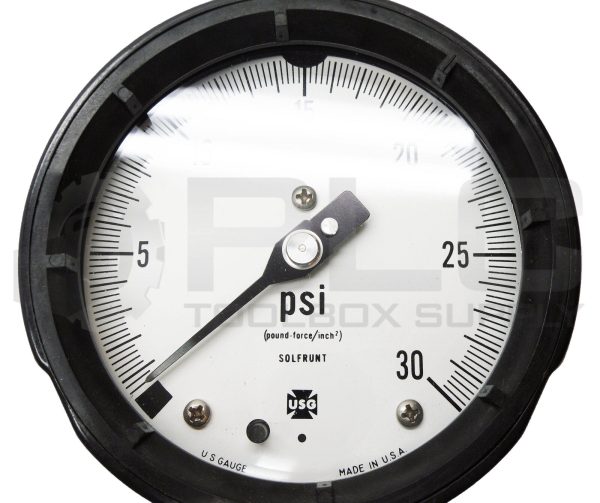 NEW AMETEK 1981 PRESSURE GAUGE 0-30PSI 4-1/2" LM 1/2"ANPT *READ* - Image 5