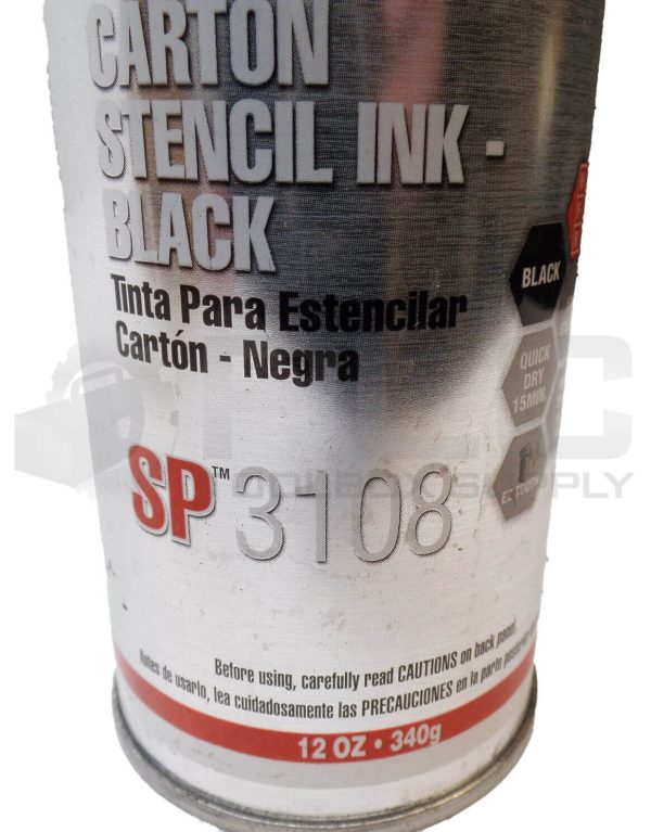 NEW BOX OF 10 SPRAYON SP3108 CARTON STENCIL INK BLACK - Image 4