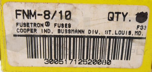 NEW BOX OF 8 BUSSMAN FNM-8/10 DUAL ELEMENT FUSE 35A 250VAC - Image 6