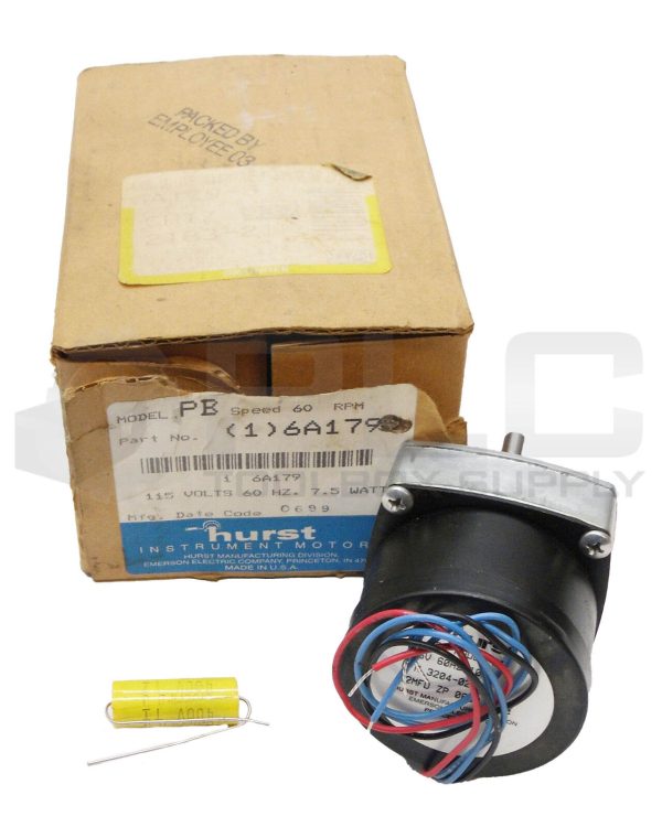 NEW HURST 6A179 GEAR MOTOR MODEL PB 60RPM 115V 60HZ 7.5W *READ*