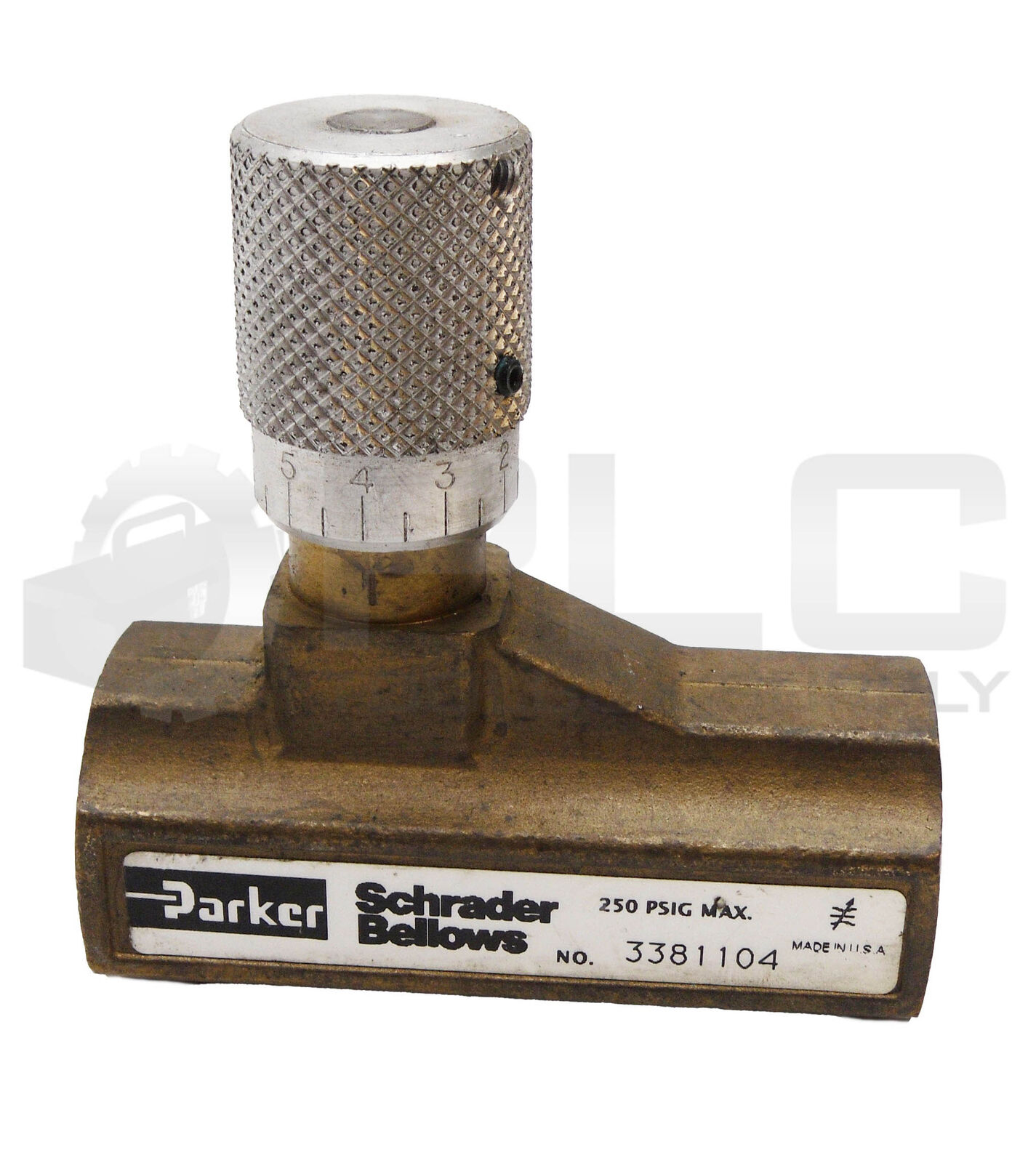 NEW PARKER SCHRADER BELLOWS 3381104 FLOW CONTROL VALVE 250PSIG 3/4