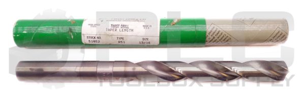 NEW PRECISION TWIST DRILL CO 51052 13/16 HIGH SPEED STEEL TWIST DRILL R51