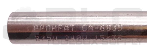 NEW PROHEAT CA-6839 THERMOCOUPLE / FIREROD 240V 275W 15/38 - Image 4