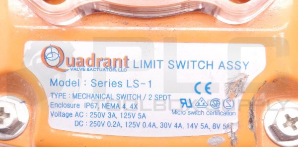 NEW QUADRANT LS-1 LIMIT SWITCH ASSY MECHANICAL 2 SPDT IP67 NEMA 4 4X - Image 5