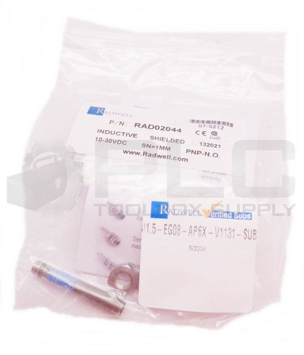 NEW RADWELL RAD02044 INDUCTIVE PROXIMITY SENSOR 3 PIN 8MM THREAD 1MM RANGE NSMP