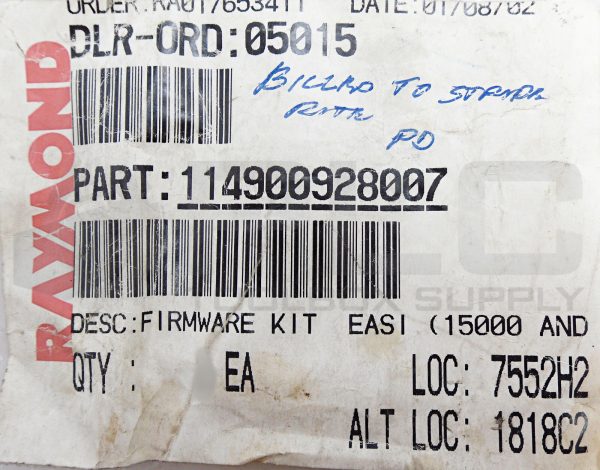 NEW RAYMOND 114-900-928 FIRMWARE KIT 114900928007 , 114-900-928/007 - Image 7