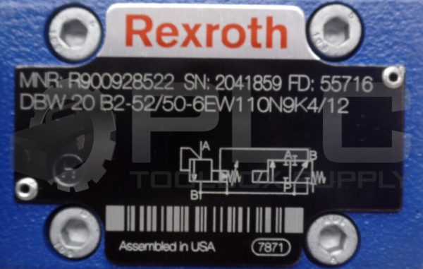 NEW REXROTH DBW 20 B2-52/50-6EW110N9K4/12 R900928522 VALVE - Image 5