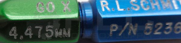 NEW R.L. SCHMIDT 5236643 MASTER PLUG PIN GAGE GO PD 4.475MM NOGO PD 4.625MM - Image 5