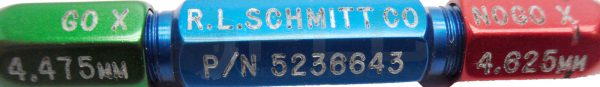 NEW R.L. SCHMIDT 5236643 MASTER PLUG PIN GAGE GO PD 4.475MM NOGO PD 4.625MM - Image 7