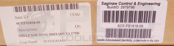 NEW SCE SCEFS1818-09 SHELF FOLDING 18HX18WX1.175D SCE-FS1818-09 - Image 4