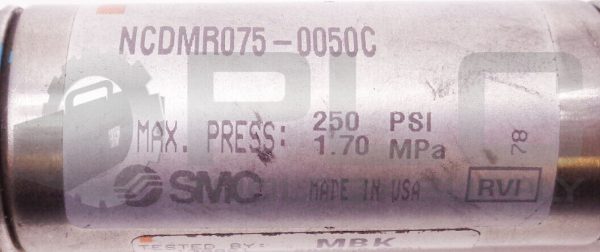 NEW SMC NCDMR075-0050C CYLINDER 250PSI 1.7MPA - Image 5