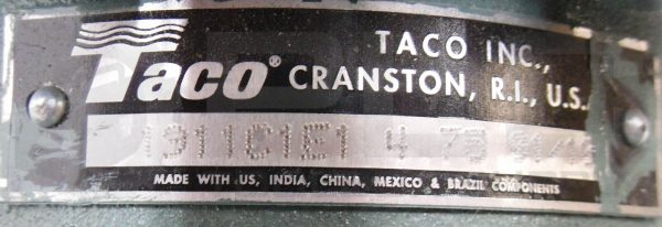 NEW TACO 1911C1E1 INLINE PUMP IMPELLER TRIM 4.75" 1911C1E10000000 - Image 6