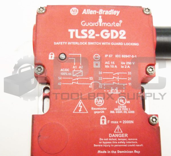 Allen-Bradley 440G-A27011 GD2 Standard Actuator For 440A Safety Interlock Switch