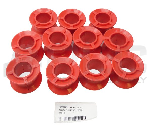 LOT OF 11 NEW SSR-1 SPLIT BORE PULLEY 1" RED