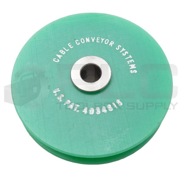 LOT OF 12 NEW CABLE CONVEYOR SYSTEMS CCS-2700 3" MOLDED PLASTIC CONVEYOR PULLEY - Image 3