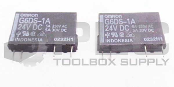LOT OF 2 NEW OMRON G6DS-1A RELAY 24VDC 5A 250VAC 5A 30VDC