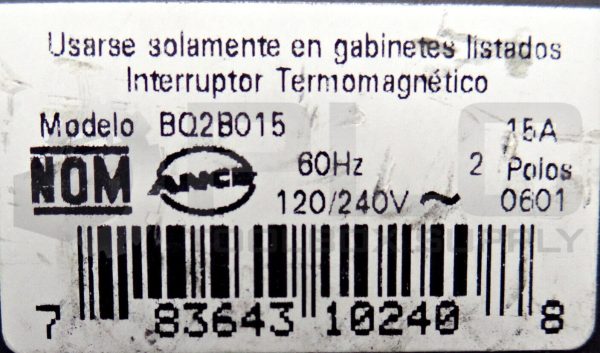 LOT OF 2 SIEMENS ITE BQ2B015 CIRCUIT BREAKER 15AMP 2POLE - Image 4