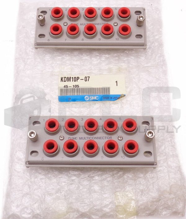 LOT OF 2 SMC KDM10P-07 MULTI-CONNECTORS