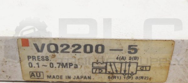 LOT OF 2 SMC VQ2200-5 SOLENOID VALVE 0.1-0.7MPA - Image 6