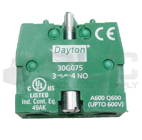 LOT OF 6 NEW DAYTON 30G075 CONTACT BLOCK - Image 4