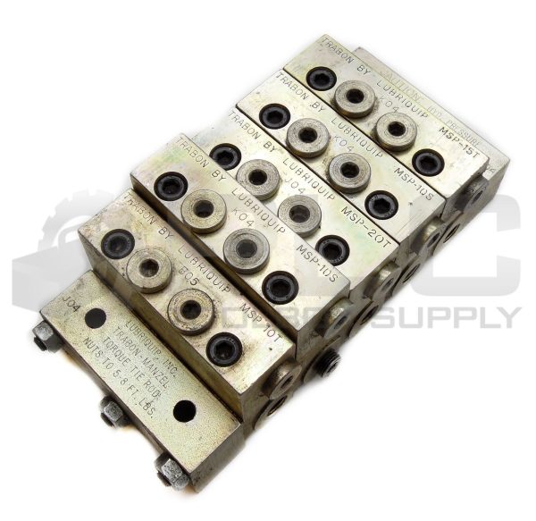 LUBRIQUIP TRABON MSP-20T MANIFOLD VALVE DIVIDER ASSEMBLY 3500PSI