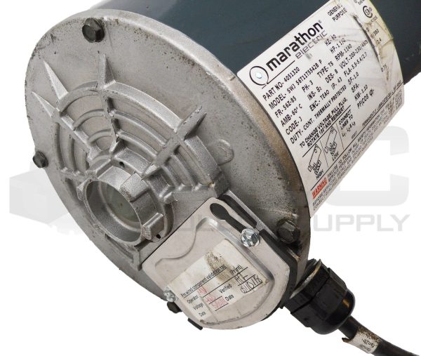 MARATHON ELECTRIC 4051320 GENERAL PUPOSE MOTOR FR-56Z-85 RPM 1140 200-230/460V - Image 4