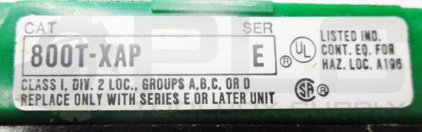 NEW ALLEN BRADLEY 800H-HR5 SER E SELECTOR SWITCH W/800T-XAP SER E CONTACT BLOCK - Image 5