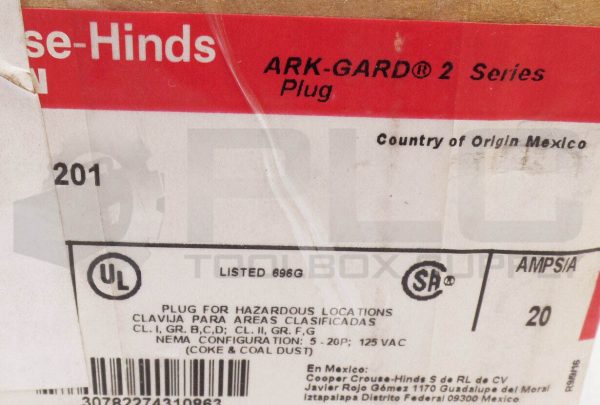 NEW BOX OF 2 CROUSE HINDS ENP5201 HAZARDOUS LOCATION PLUG 20A 125VAC - Image 7