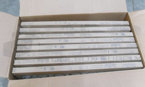 NEW BOX OF 8 GLASGFLOSS PTA20201 FIBERGLASS AIR FILTERS 20X20X1